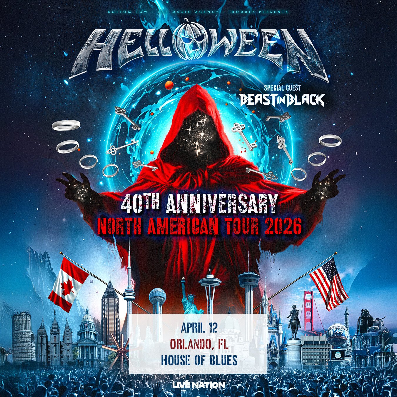Helloween celebrará su 40 aniversario con una gira épica por